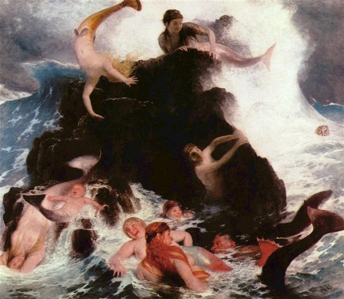 Arnold Böcklin, Mermaids at Play (1886)