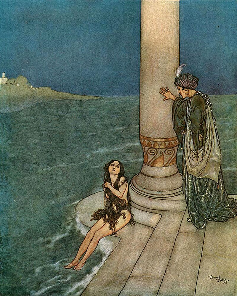 Edmund Dulac, The Little Mermaid, in Fairy Tales Told for Children (1837)