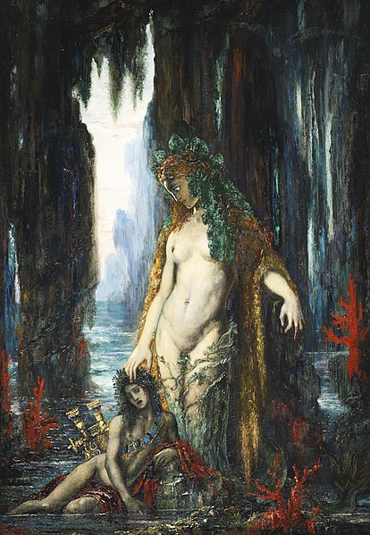 Gustave_Moreau. Le Poète et la Sirène (1893)